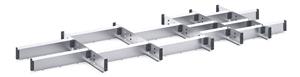 20 Compartment Steel Divider Kit External1300W x 525 x 75H Bott Cubio Steel Divider Kits 43020689.51 